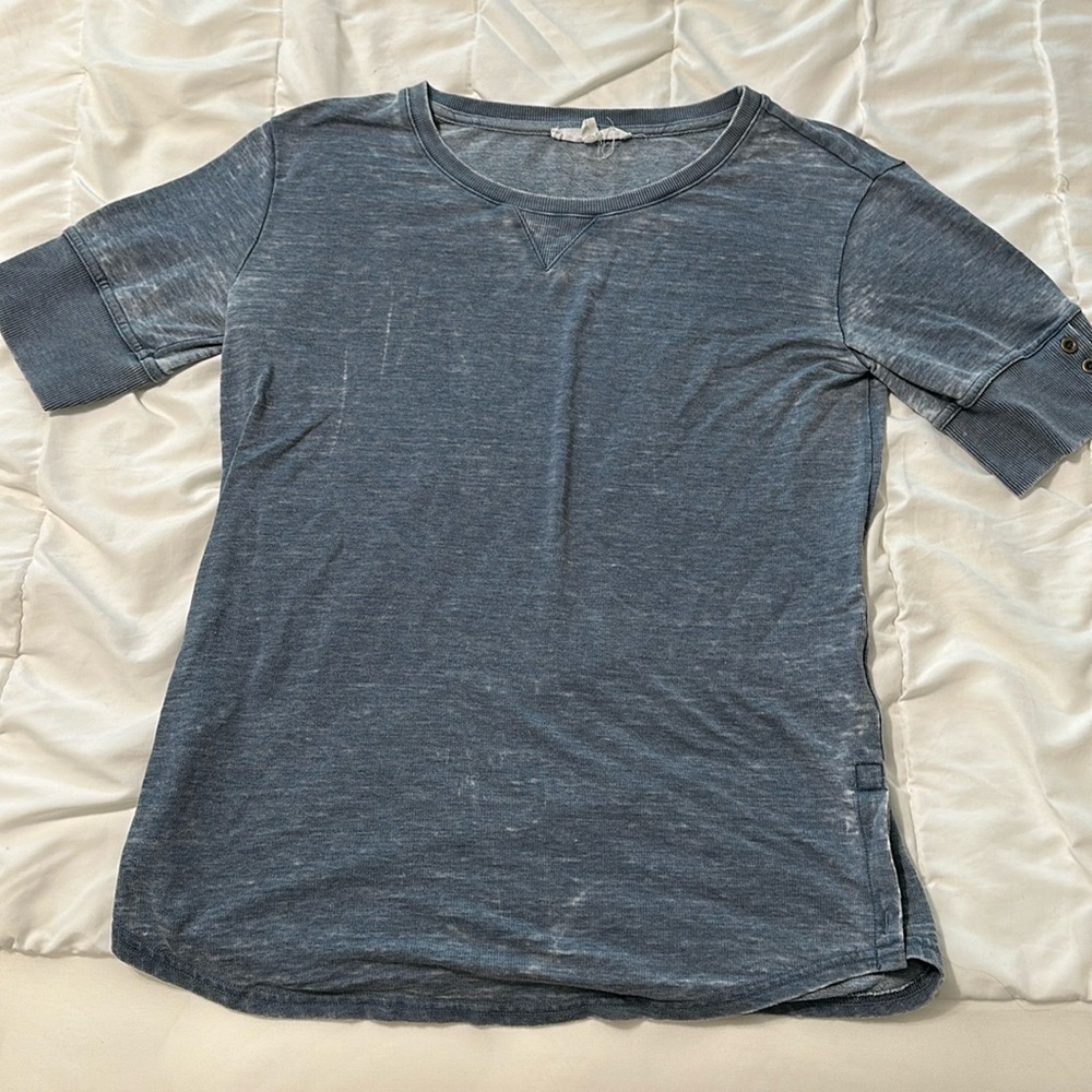 Jane & Delancey T-shirt in a denim wash, size S